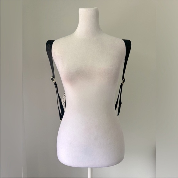 Betsey Johnson LUV Heart Backpack Hot Pink White Black - Picture 6 of 16